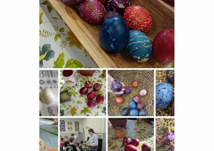 Velykinė kiaušinių marginimo vašku edukacija